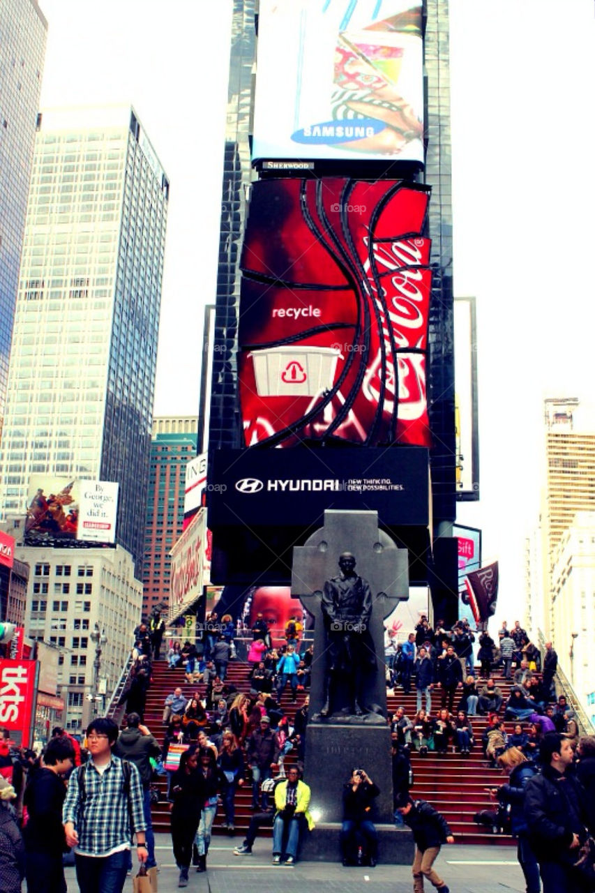 Red Stairs Times Square