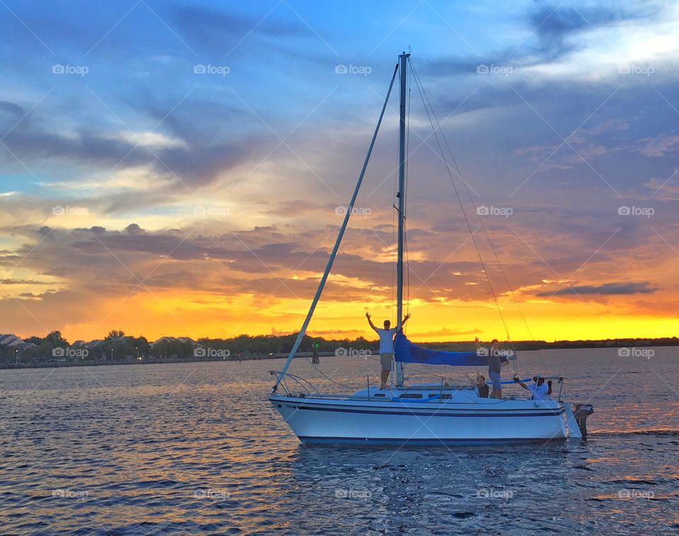 Sailboat, Water, Boat, Yacht, Watercraft