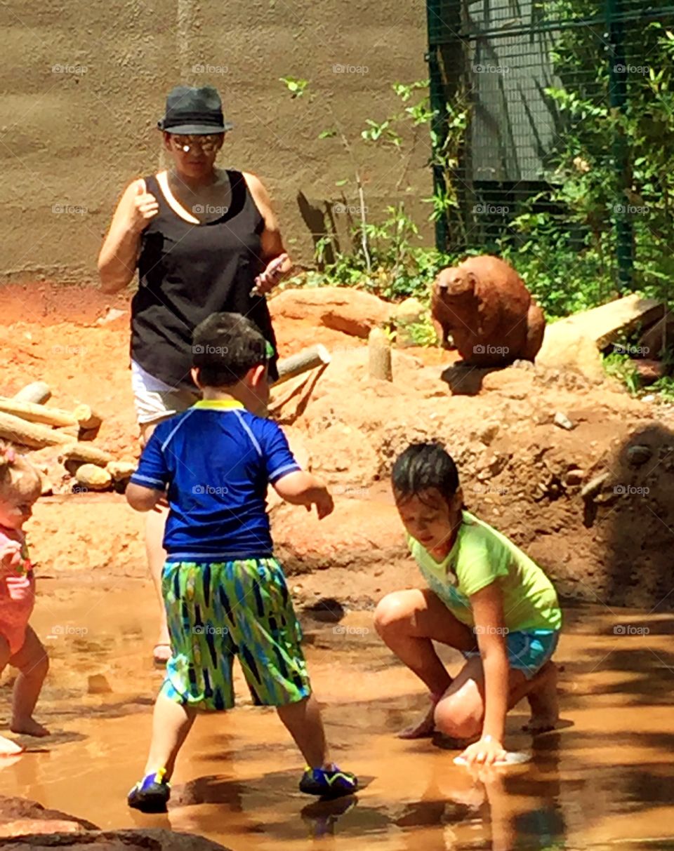 Splash pad fun