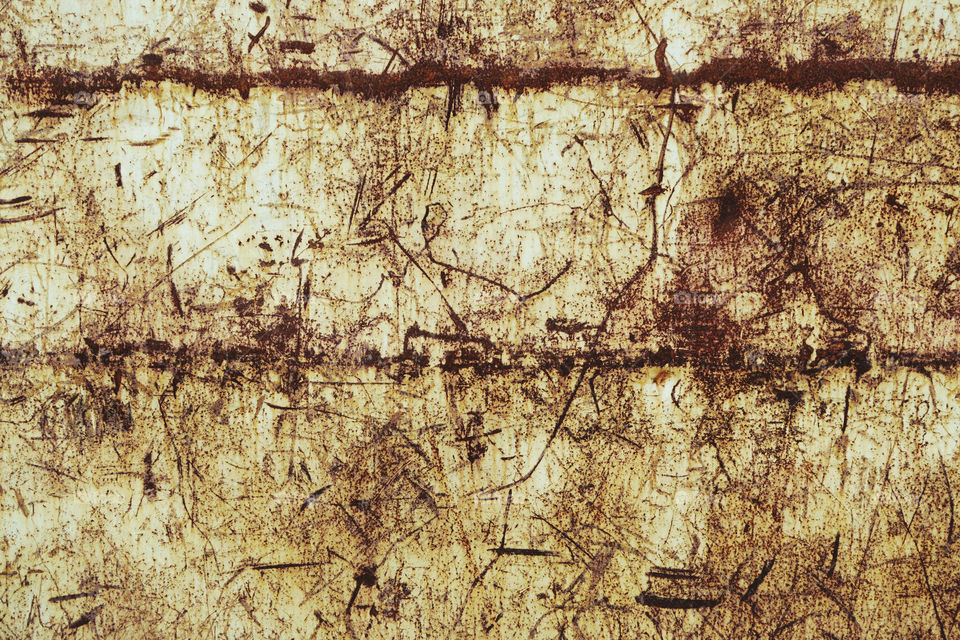 fullframe image of rusty metal wall. background