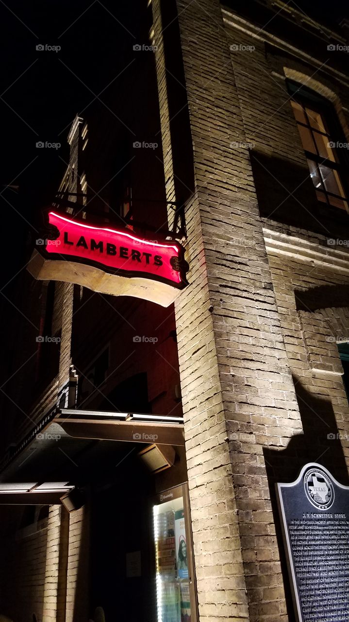 Lamberts Austin Sign
