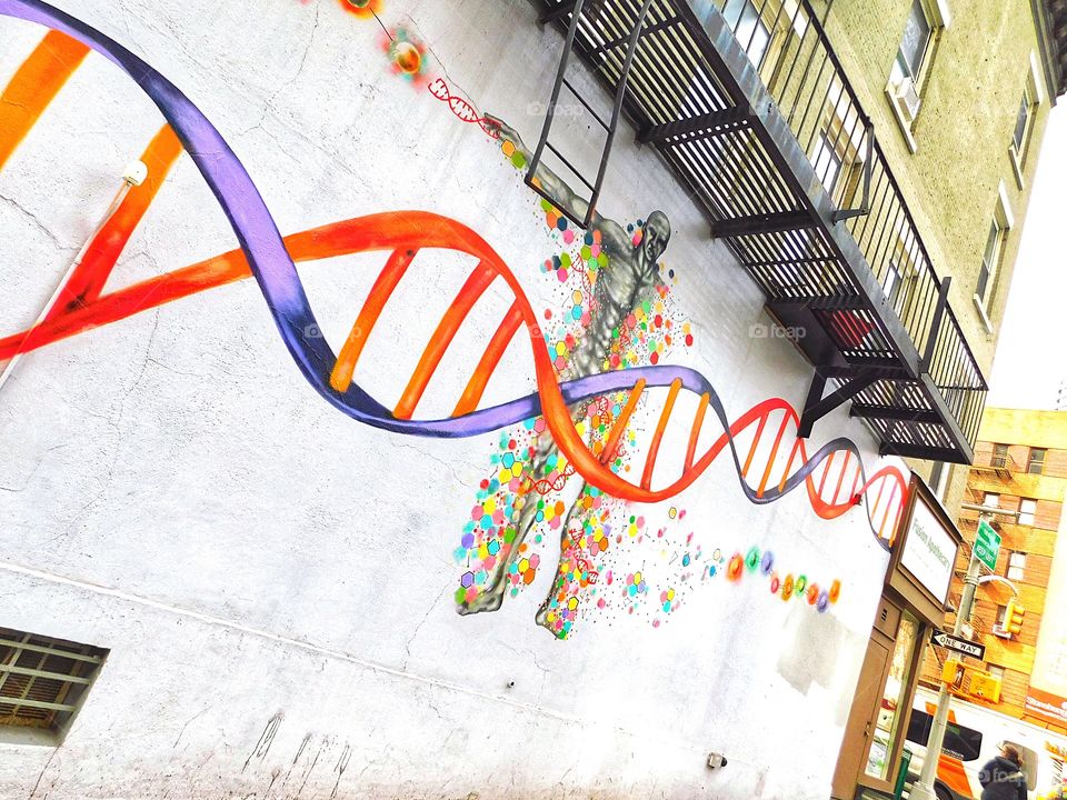 Midtown East mural of DNA