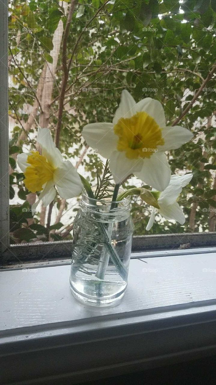 mason jar flowers