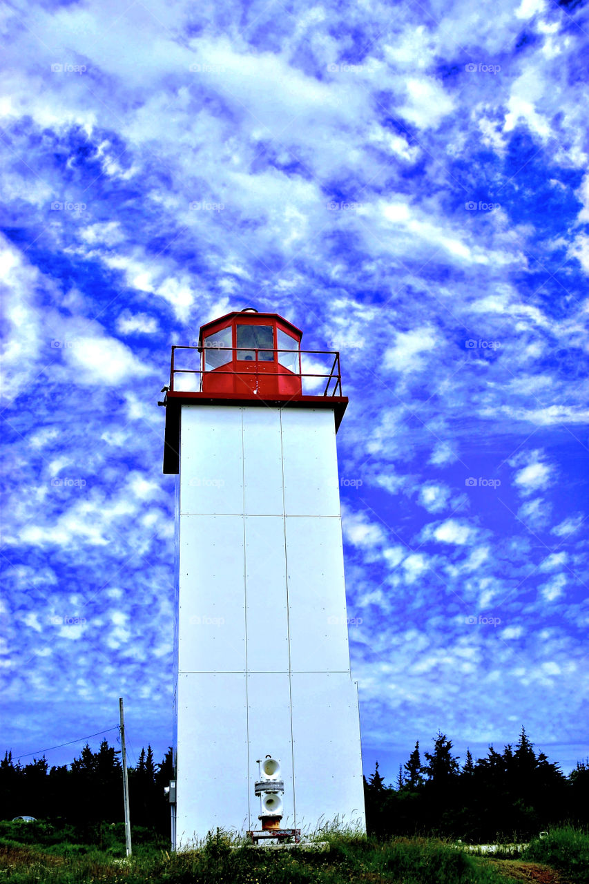 A beautiful summer day to be at this lighthouse in Canada 