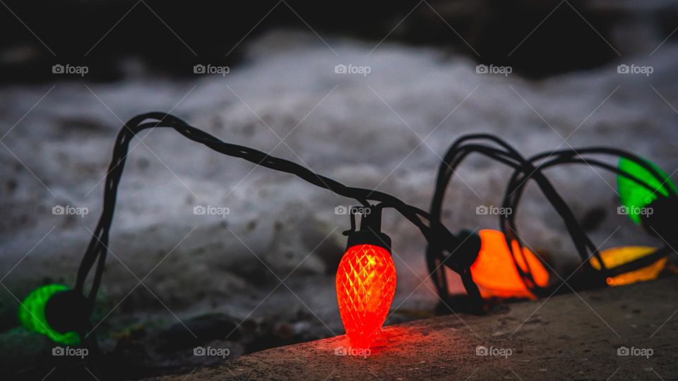 Caught right in front of the snow.