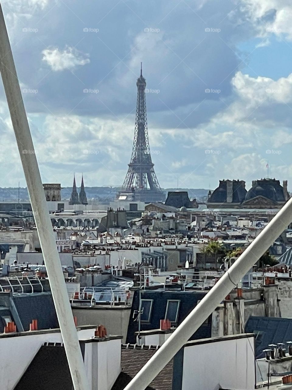 Tour Eiffel vue du centre Pompidou