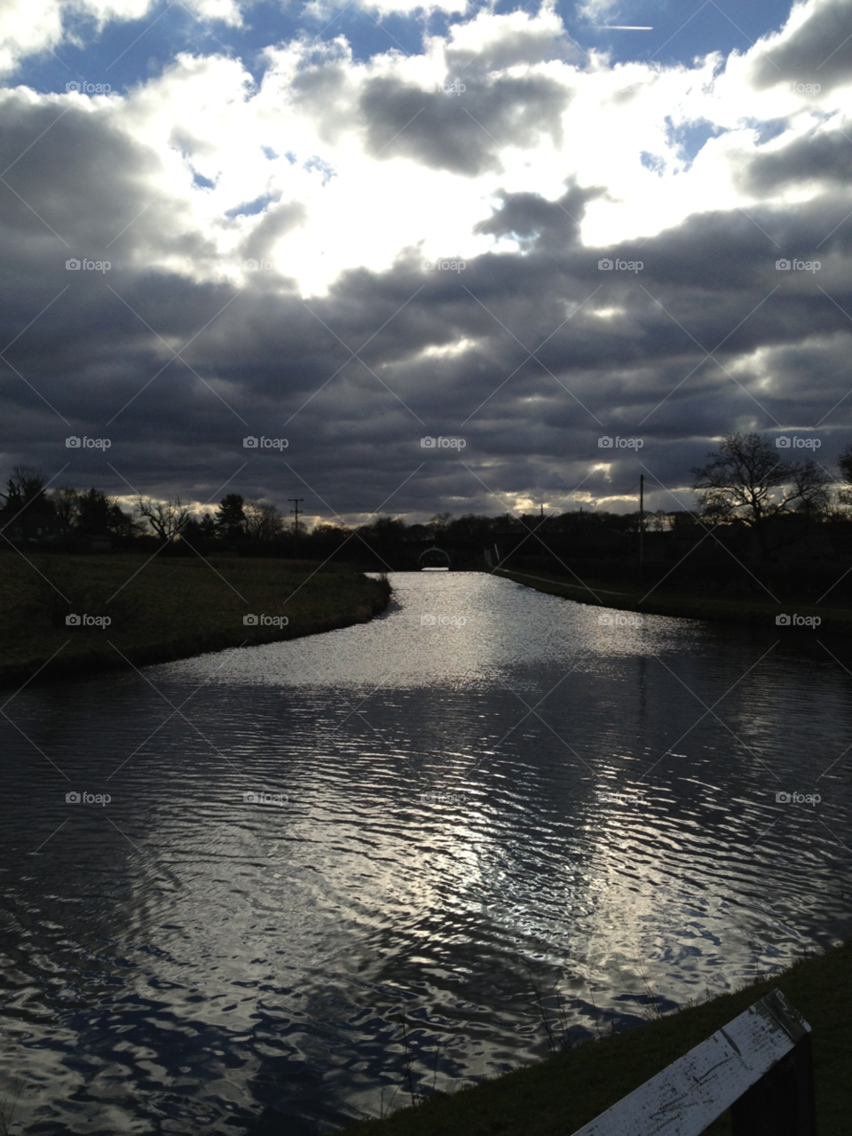 sky water canal smouldering by jamethyst