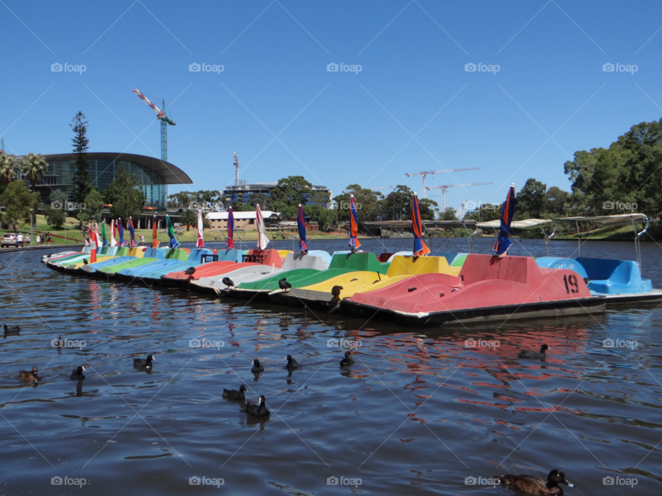 summer water colourful river by kshapley