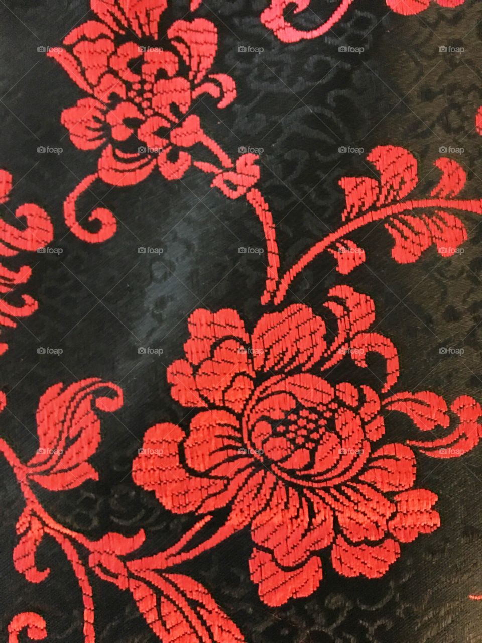 Chinese red embroidery 