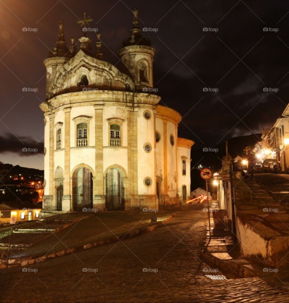 Church at night