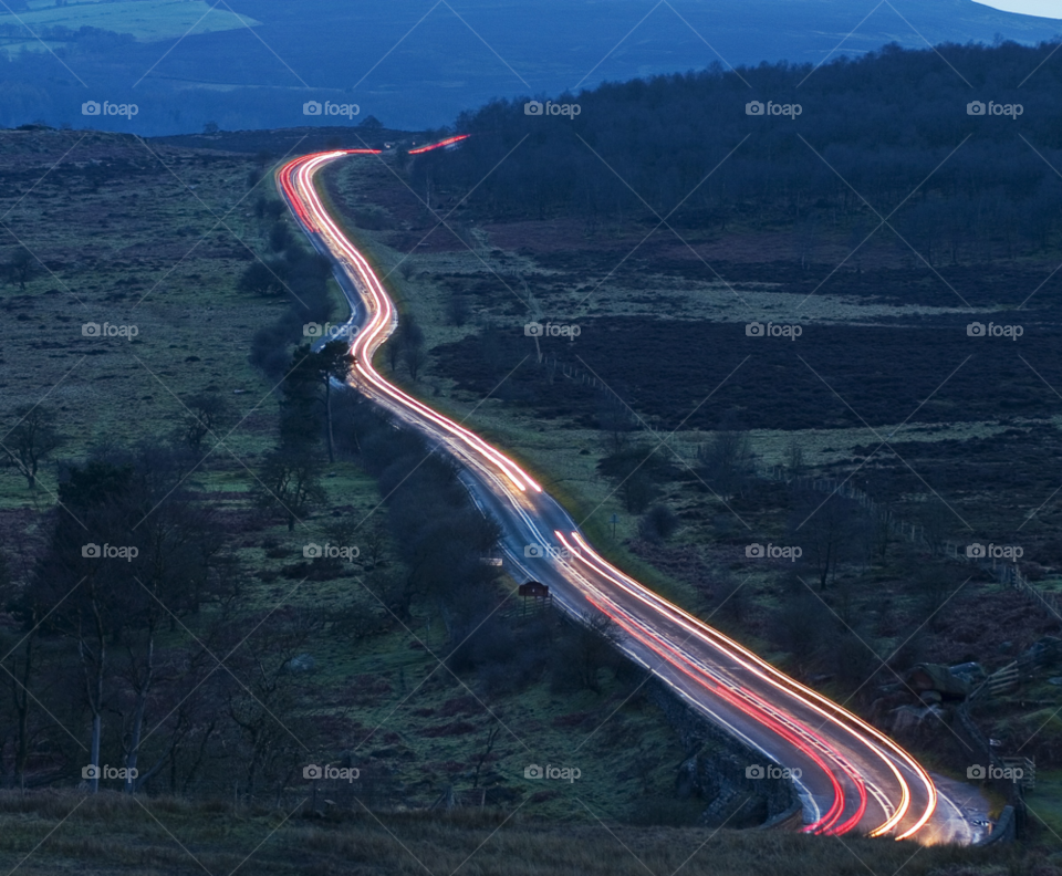 light cars trails derbyshire by Wilson100