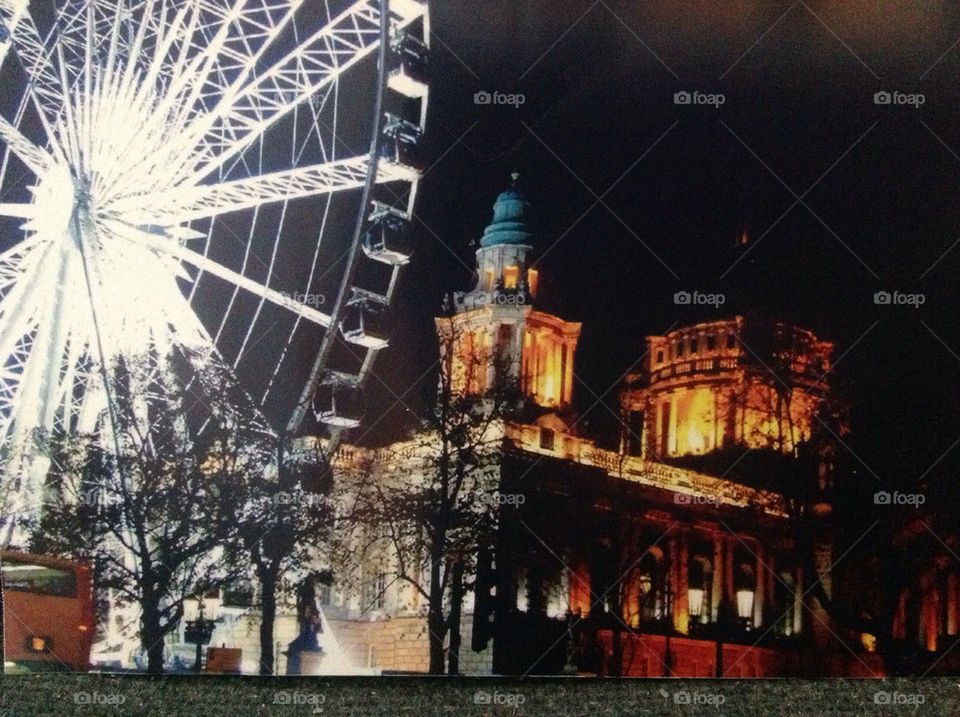 Belfast city hall Ferris wheel