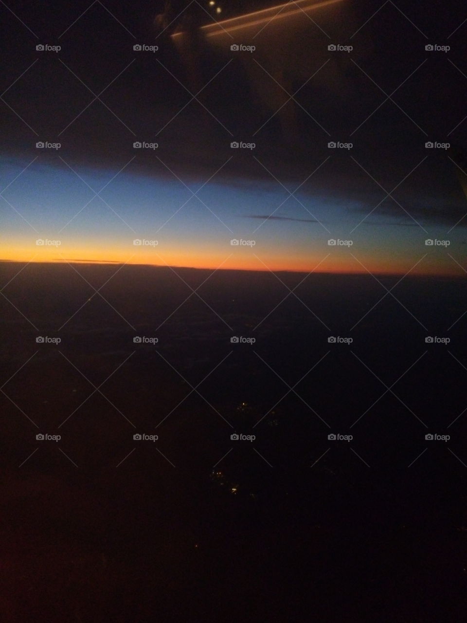 sunset plane views Germany