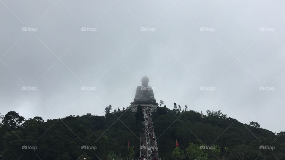 Tian Tau, Buddha Statue in Hong Kong. “Hong Kong & Chinese Zodiac Symbolic Statues, Symbolizing The Chinese Zodiac Signs. Ngong Ping, Lantau Island, Hong Kong. Copyright Chelsea Merkley Photography 2019. “