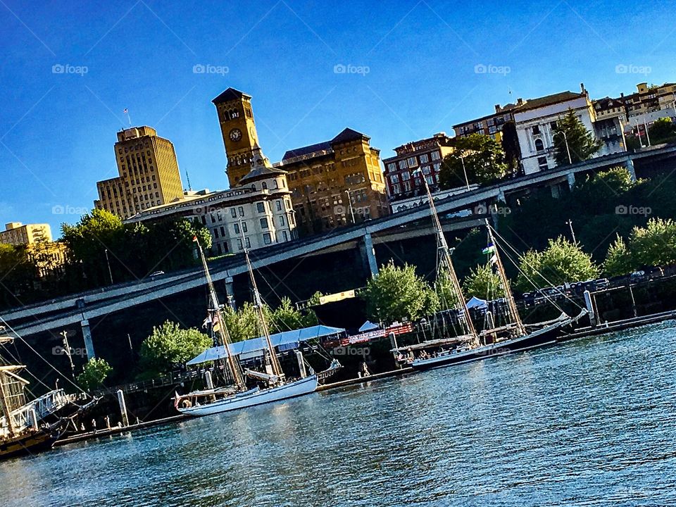 Tall Ships across the Water