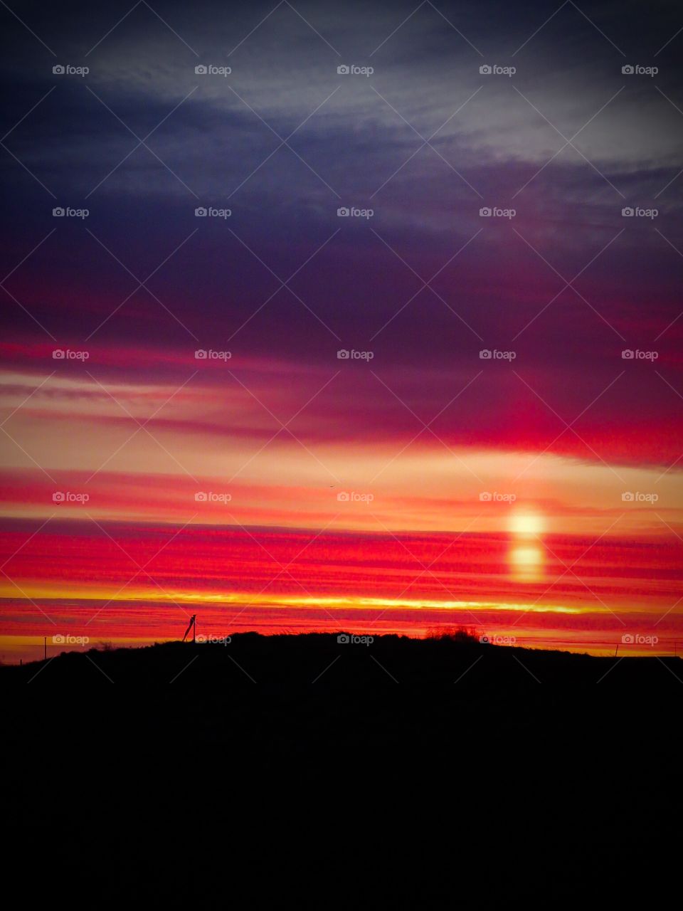 Red sunrise
