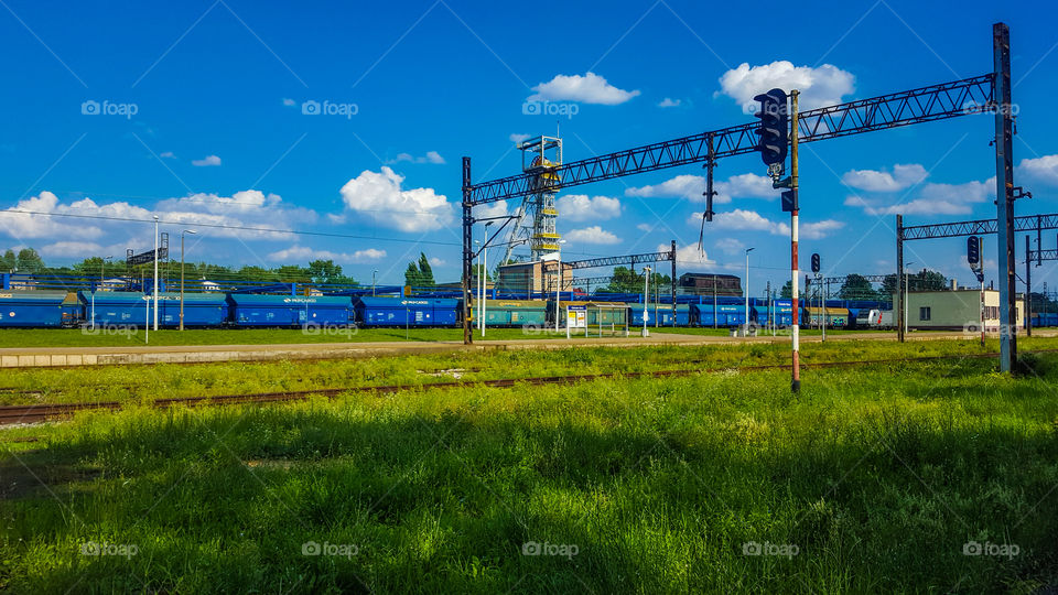 Landscape with rail