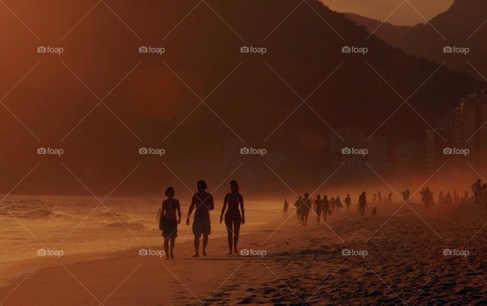 Beach at dusk