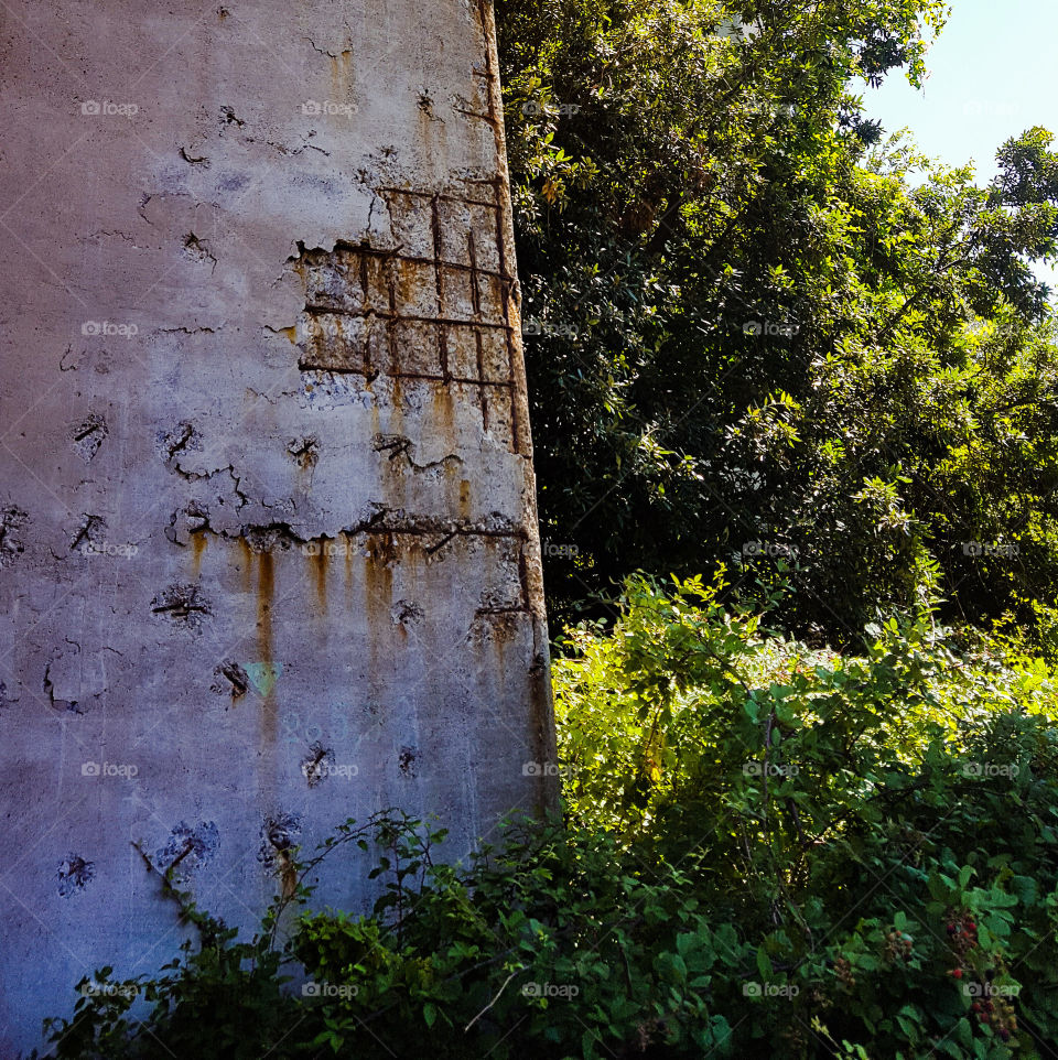 Bridge stack in Deiva marina in Italy