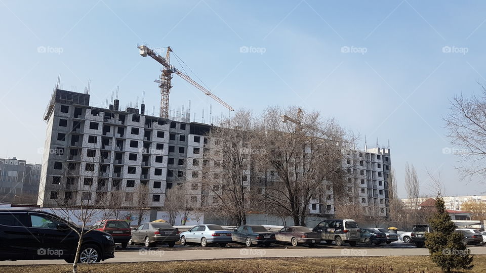 city scape construction