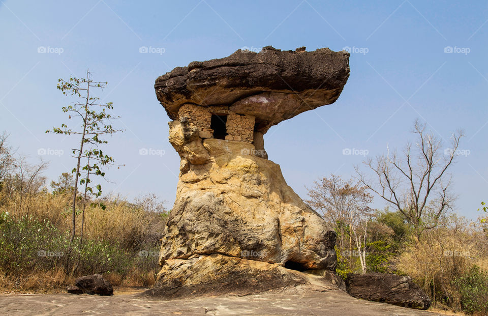 View of rock formation