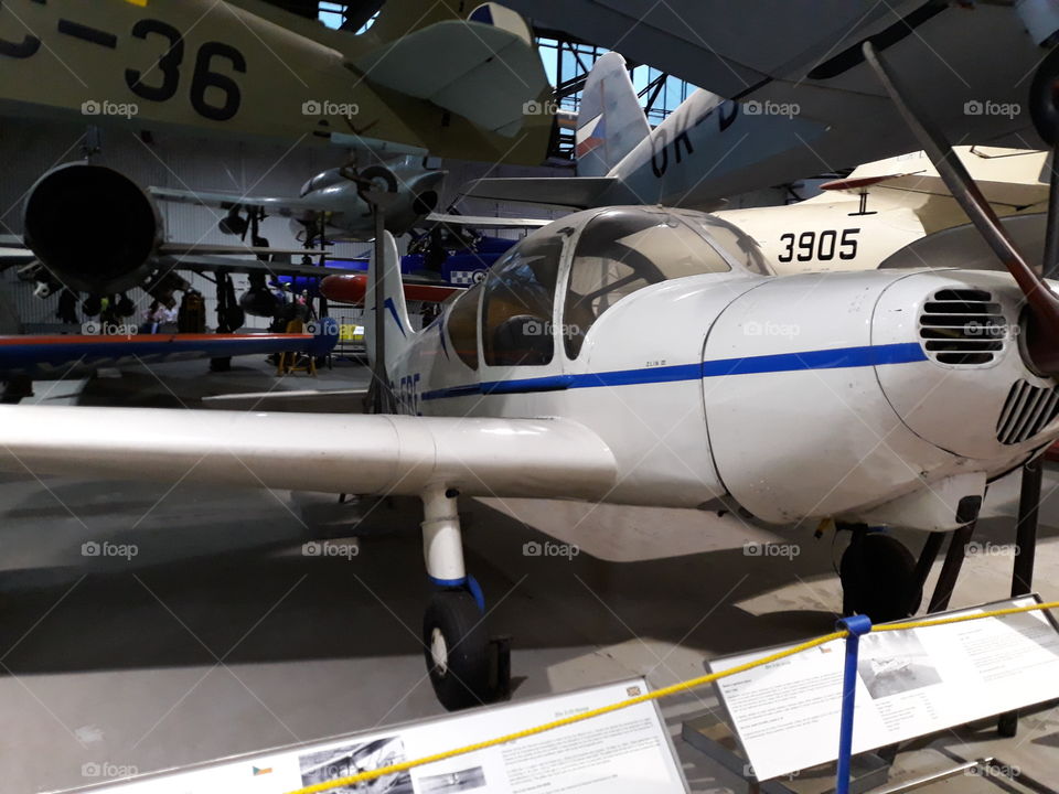 Plane in museum aircraft Kbely