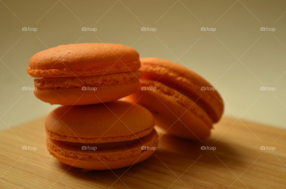 Orange macaroons