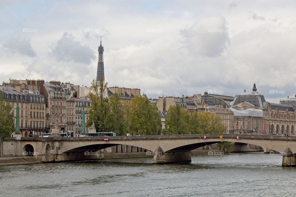 bridge over seine river city