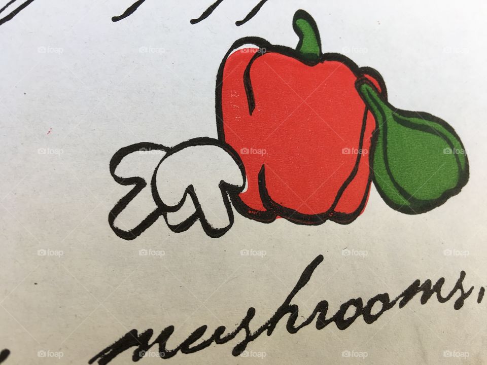 Red pepper illustration 