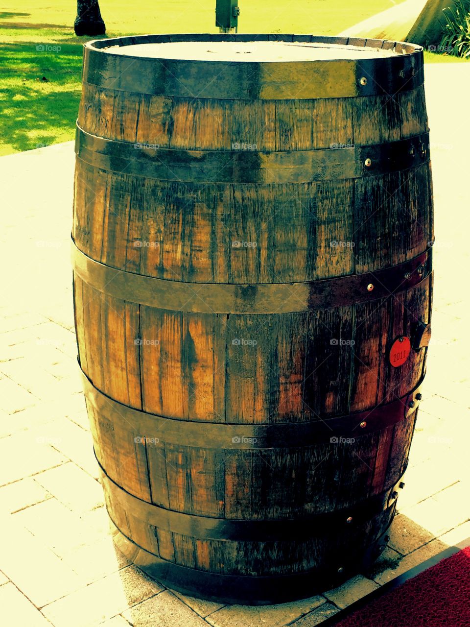 Barrel. An original Rum barrel used to make Bacardi Rum.