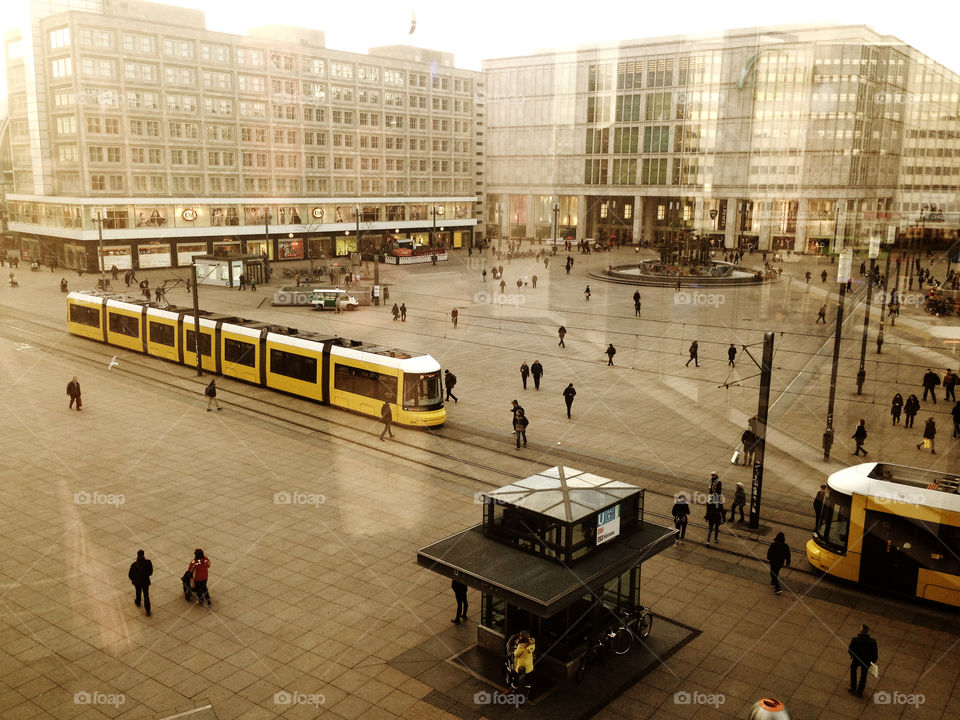 High angle view of berlin station