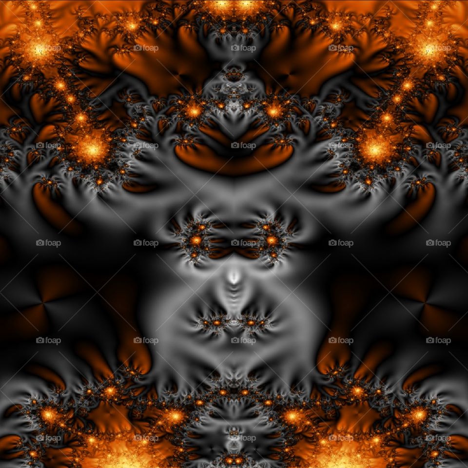 smoke and fire fractal pattern