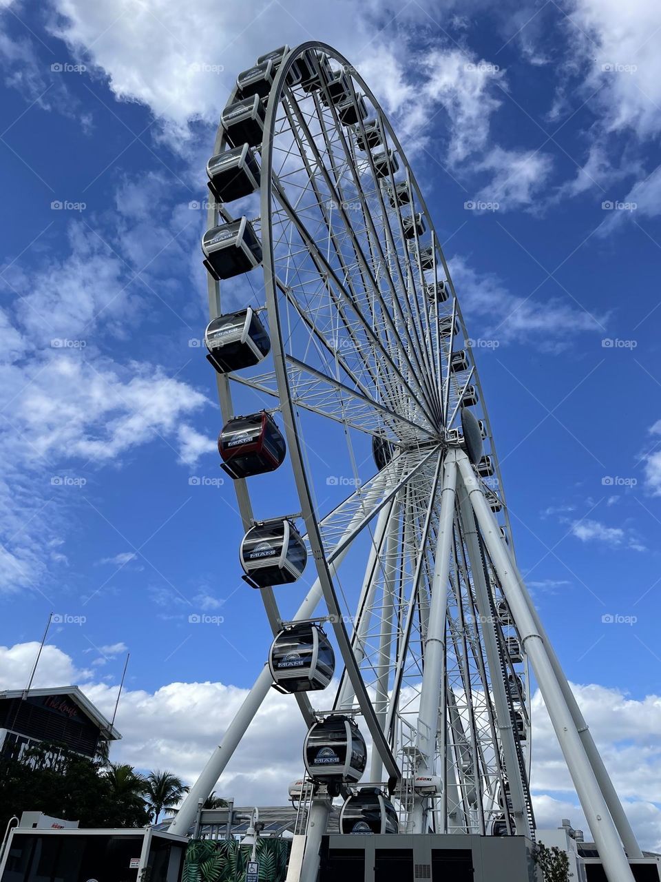 Bayside Miami beautiful blues sky’s 