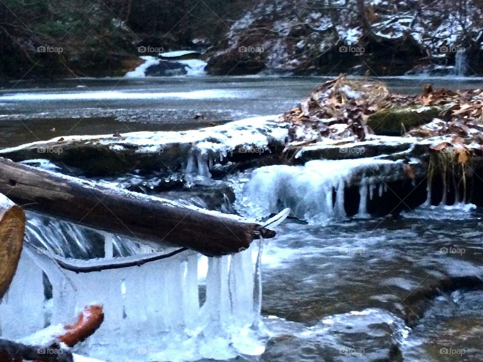 Beautiful winter time creek