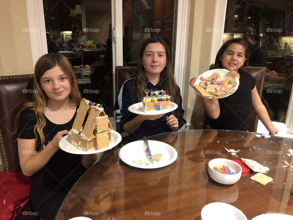 Making ginger bread houses