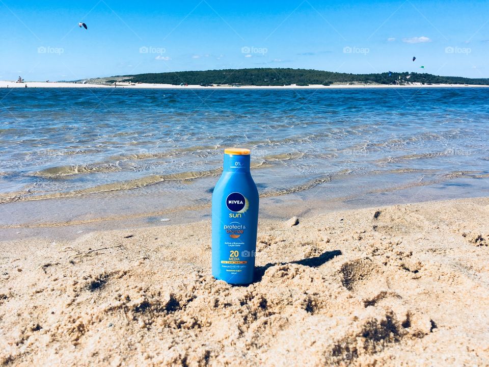 Nivea Sunscreen, beach and Island
