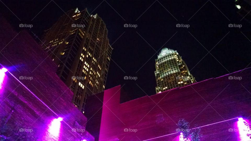 Charlotte. Night in Charlotte, NC..came across this cool pic