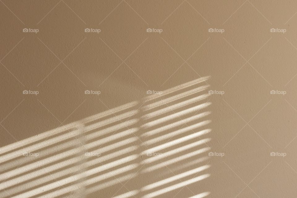 Light through window blinds minimalism