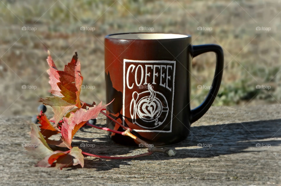 Autumn coffee time