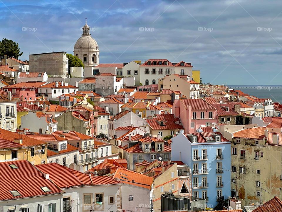 The viewpoints of Lisbon, Portugal 