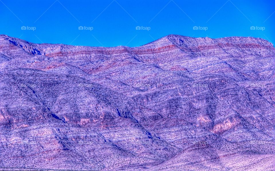 Colorful striped mountains