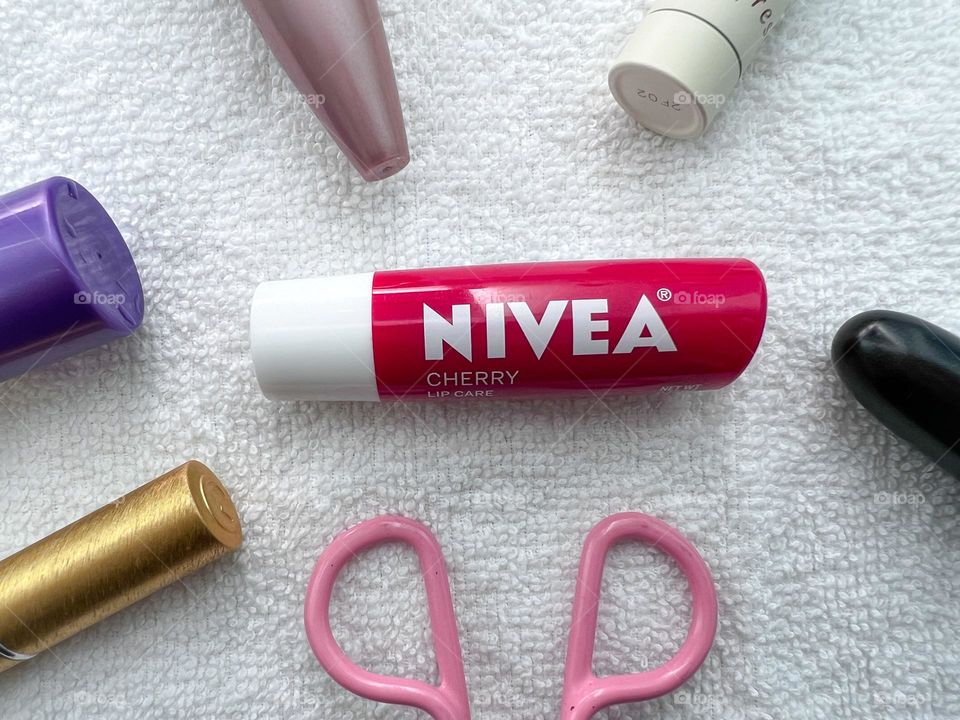 Nivea lip care and other cosmetics 