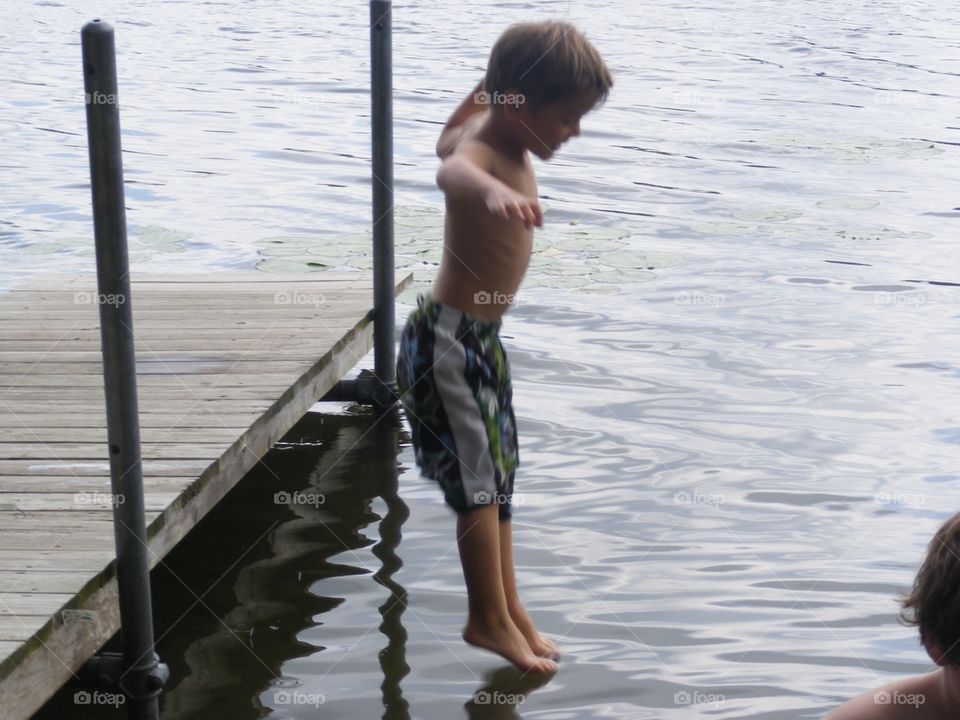 Tiptoeing on the water