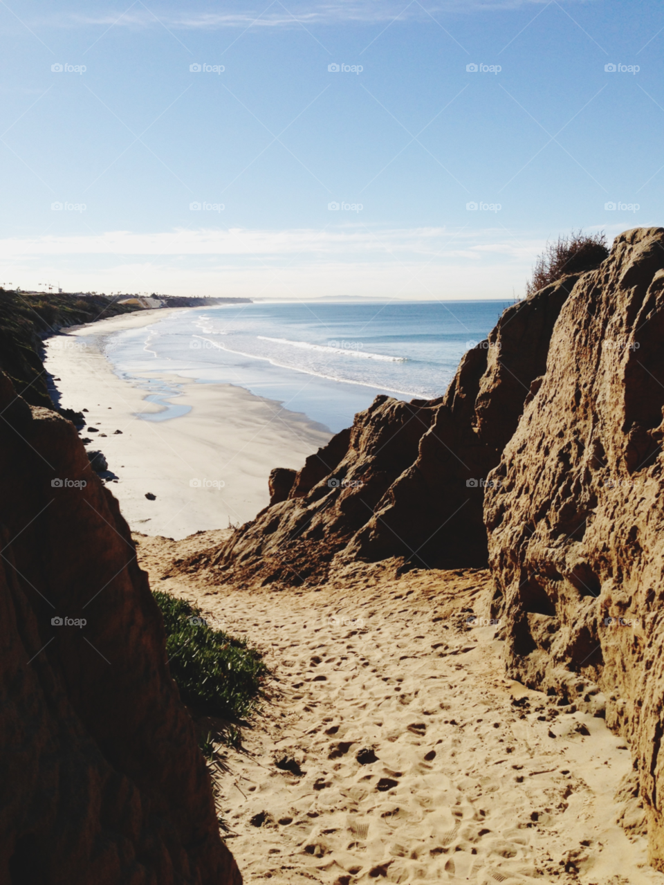 beach ocean sand waves by ninjacentral