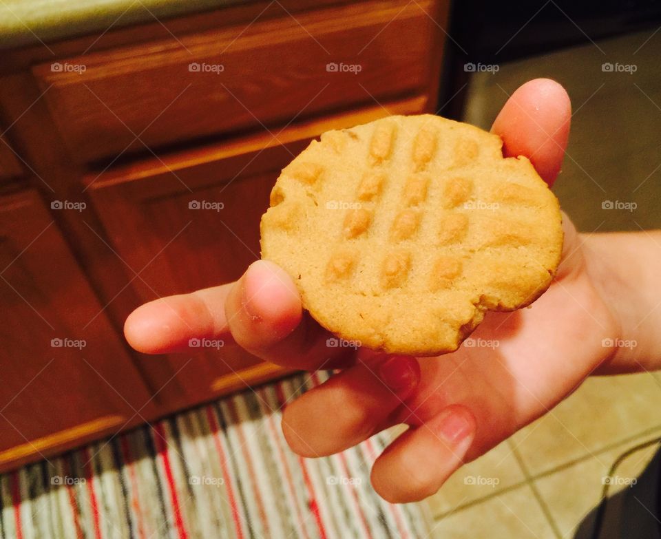 Grandma's peanut butter cookie. Old family recipe. 