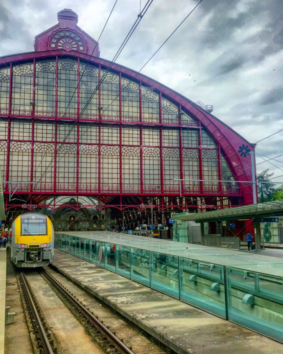 Waiting for the train