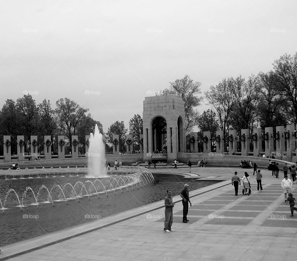 Remember . World War II memorial, Washington, D.C. 