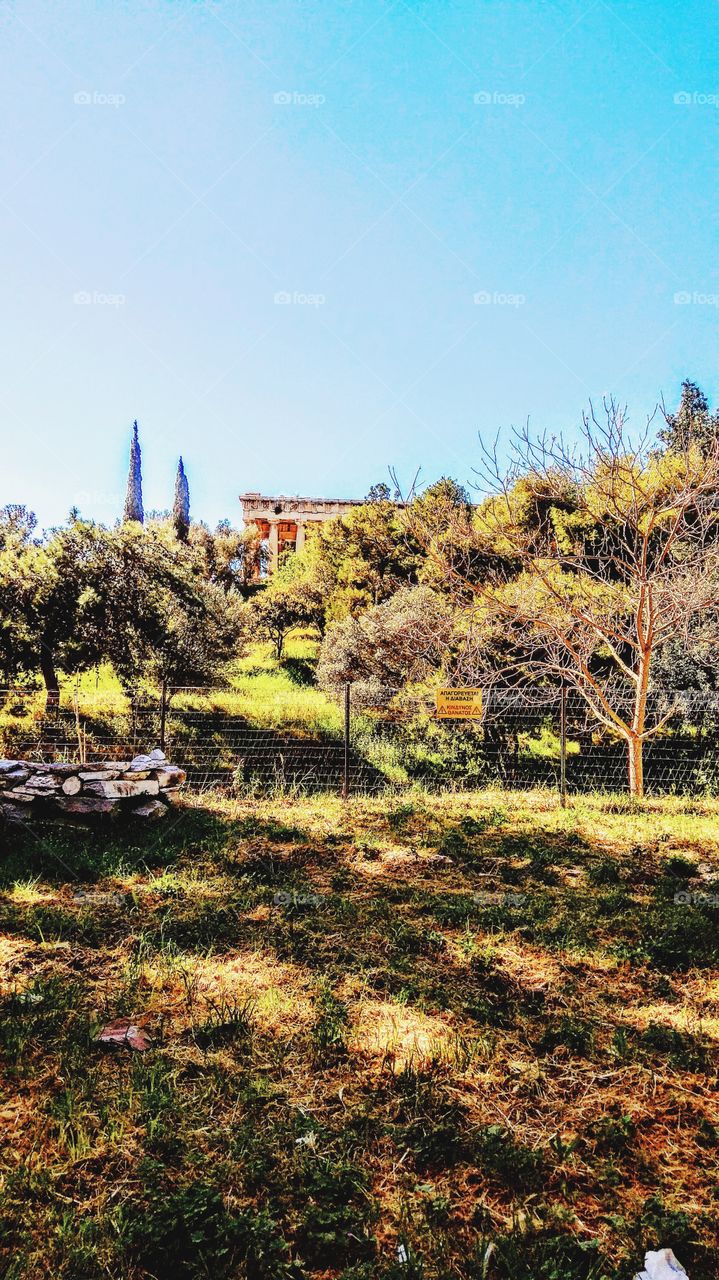 Athens ancient temple