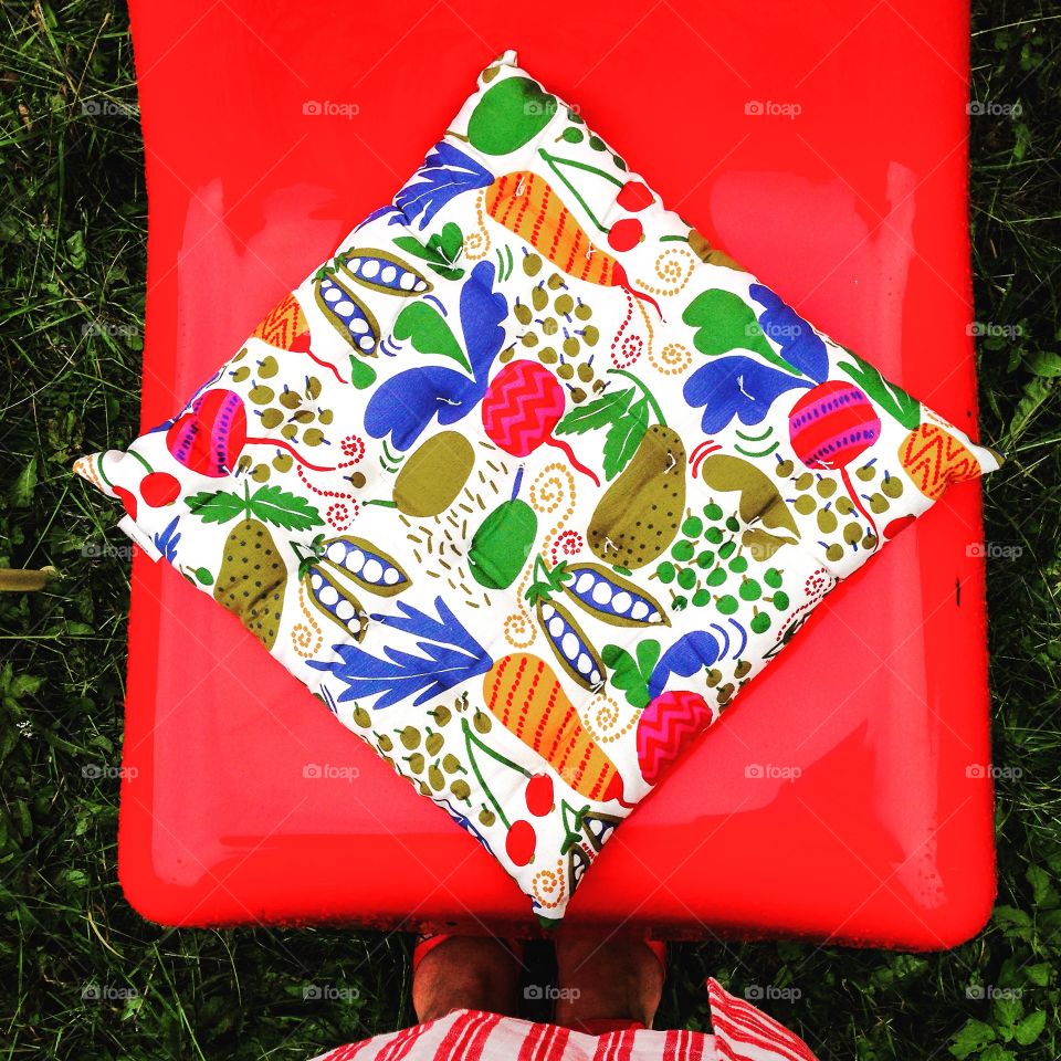 vegetables garden seat cushion