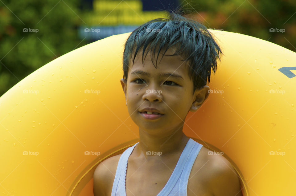 Portrait of Asian boy